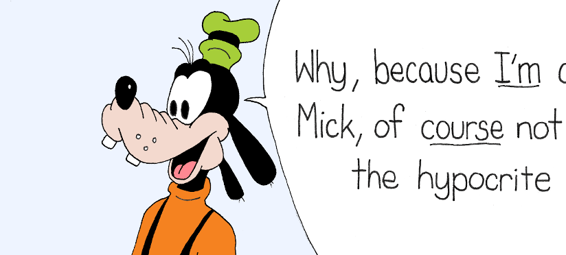 Goofy Is Not A Hypocrite