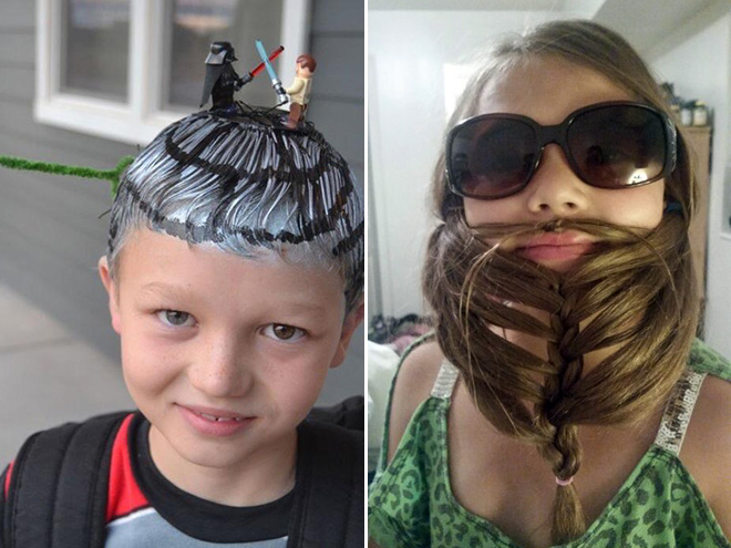 Funniest Hairdos From “Crazy Hair Day” at Schools