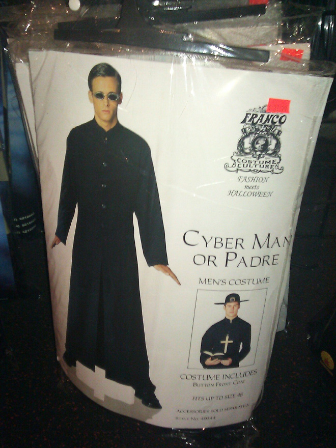 Cyber man or padre costume.