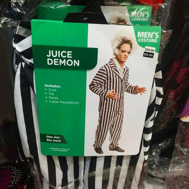 Juice demon costume.