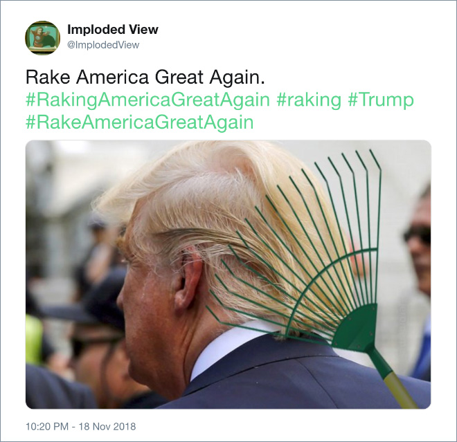 Rake America great again!