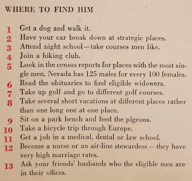 Where to find a husband.