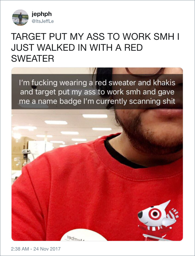 Target put me to work!
