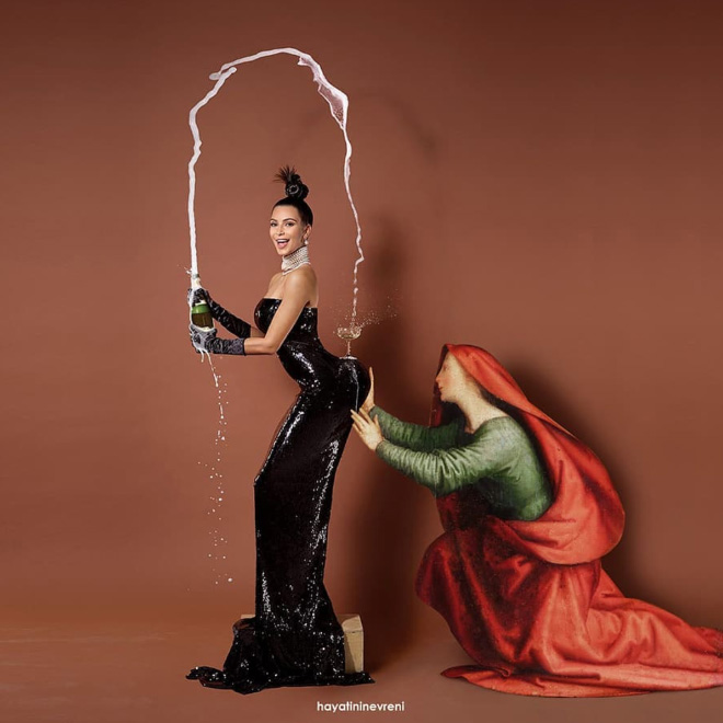 Kardashian meets art.