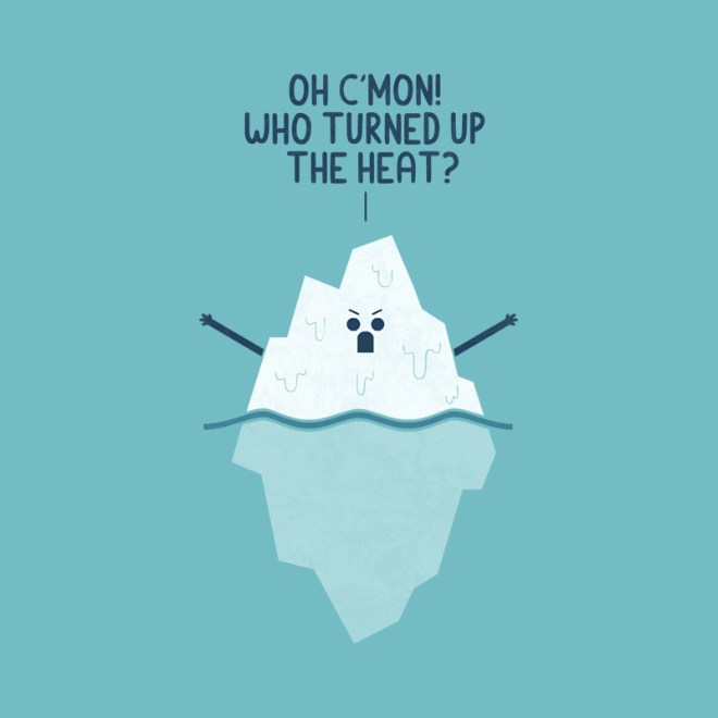 Angry iceberg.