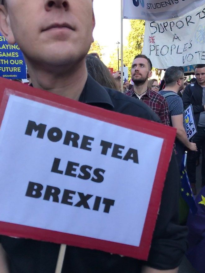 More tea, less Brexit.