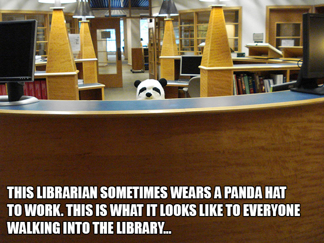 Mean while in the local library...