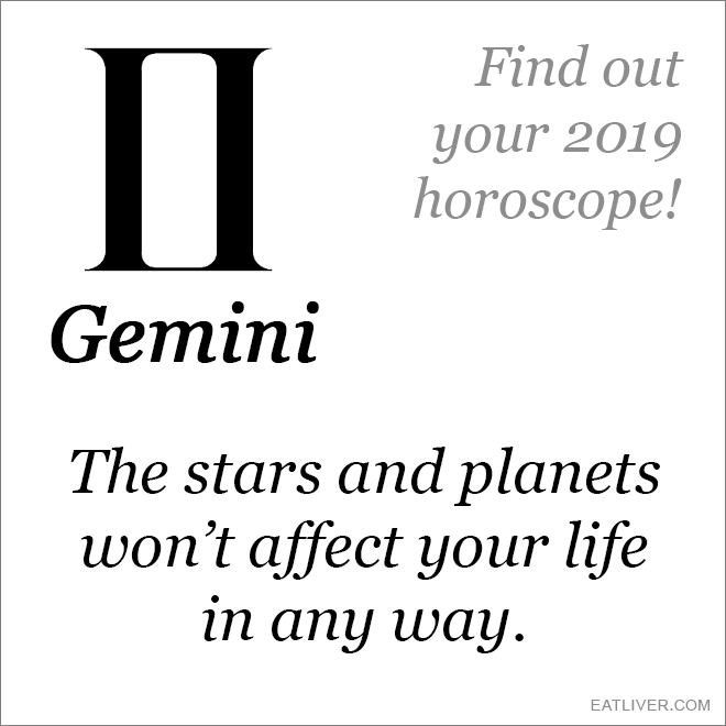 Gemini horoscope.