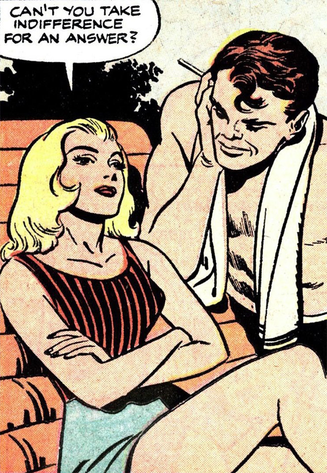 Classic comic book combined with modern love...