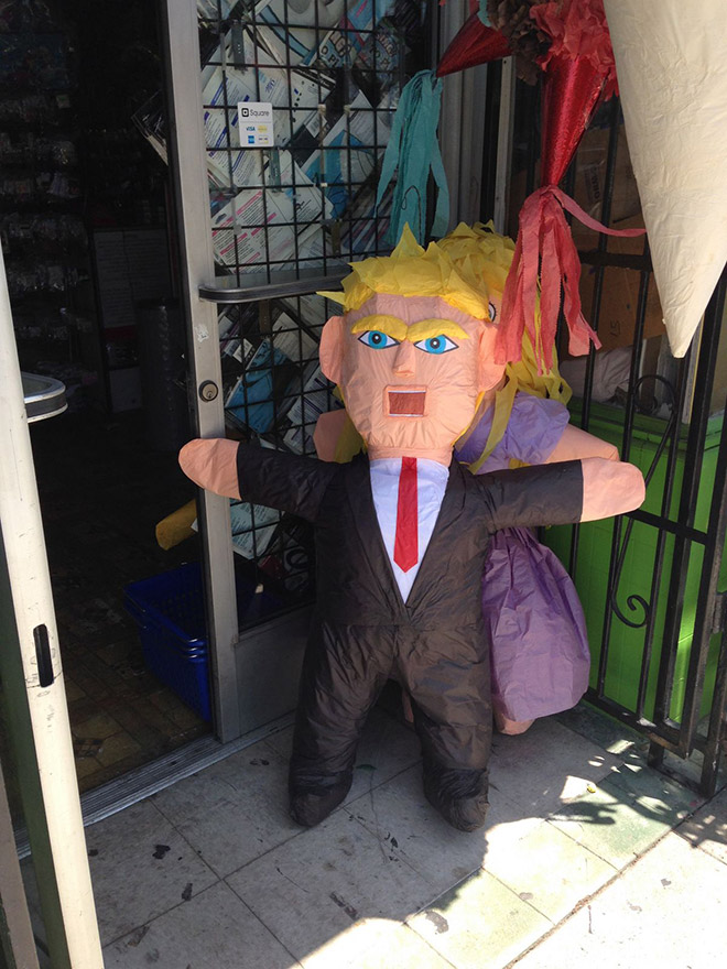 Donald Trump piñatas are getting popular...