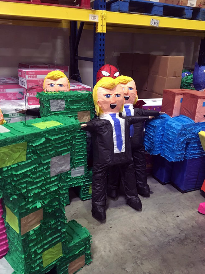 Donald Trump piñatas are getting popular...