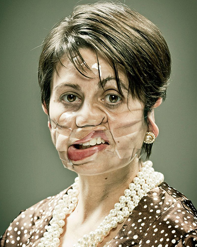 When scotch tape meets face...