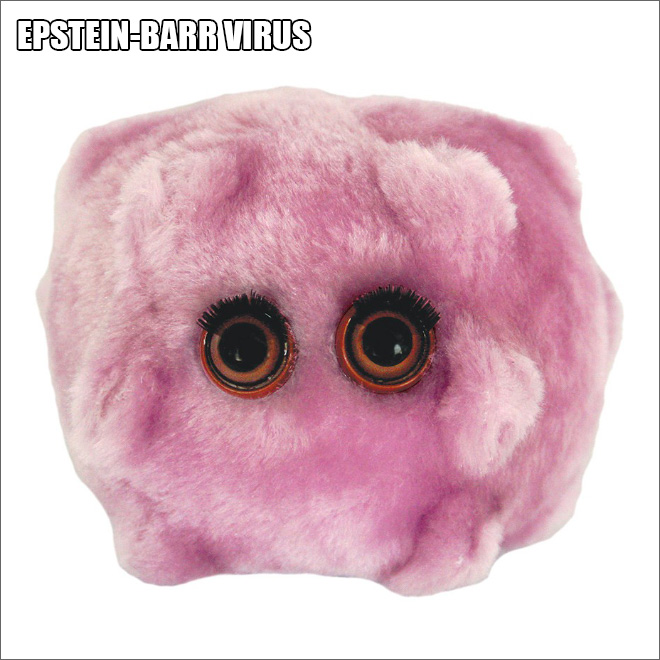 Cute disease plush toy.