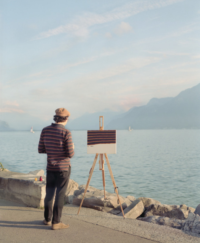 This artist travels around just to paint the pattern of his own shirt.