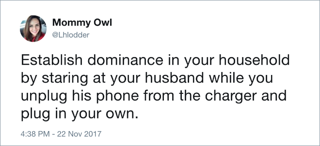 Funny tweet about marriage.