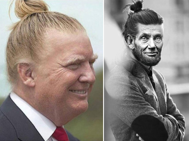He look great with a man bun!