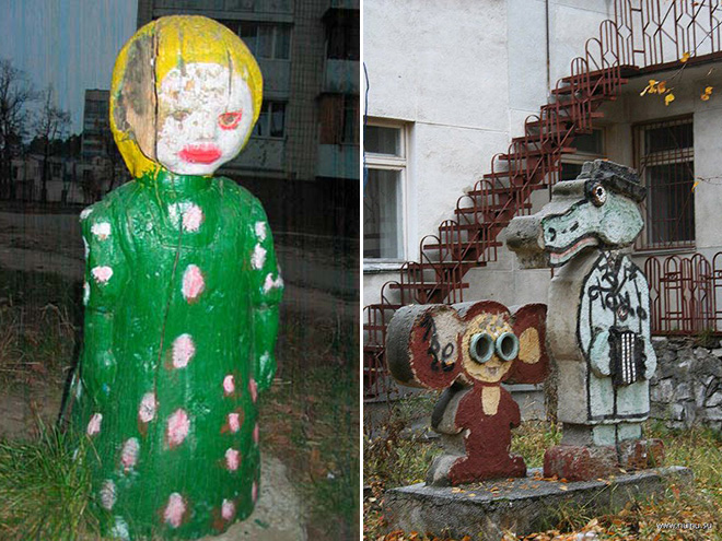 Creepy Russian playground from hell.