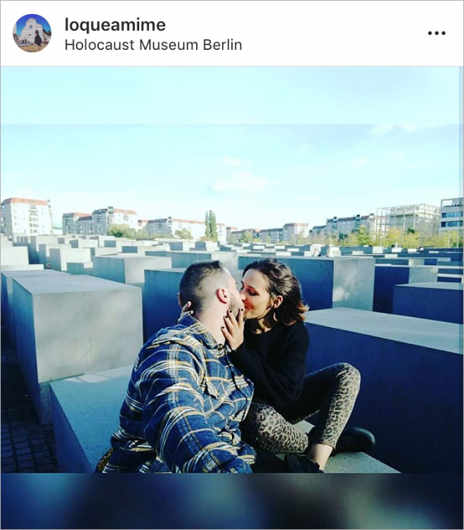 When selfie generation visits Holocaust Memorial in Berlin...