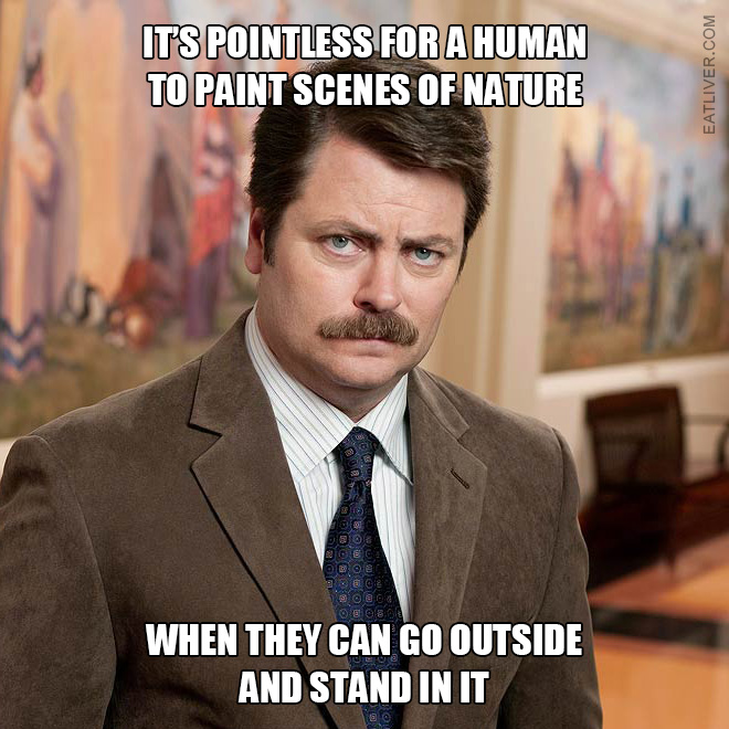 Brilliant Ron Swanson quote.