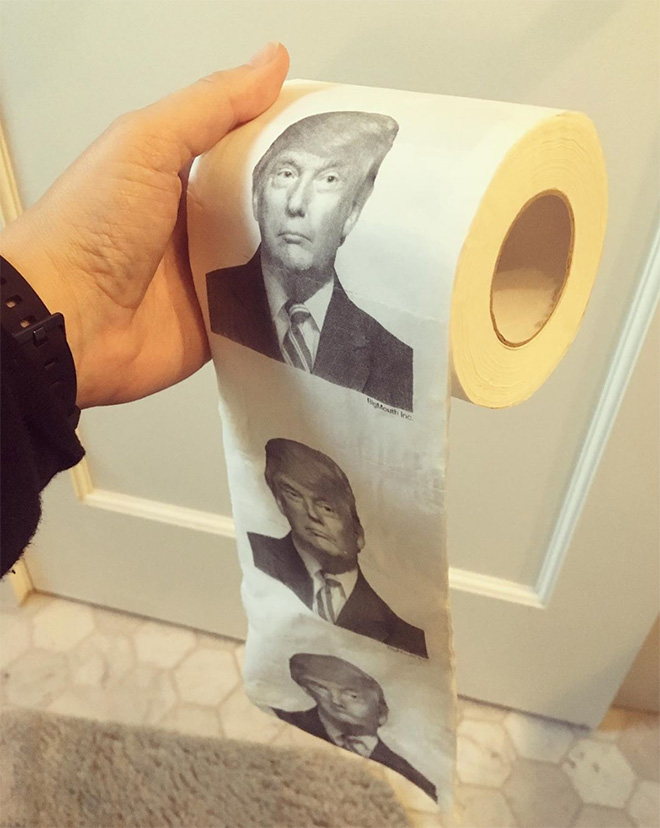 Trump toilet paper.