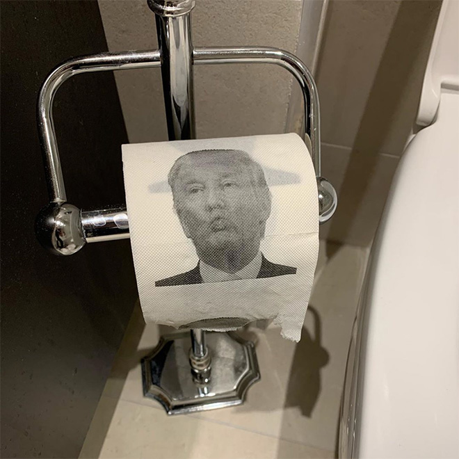 Trump toilet paper.