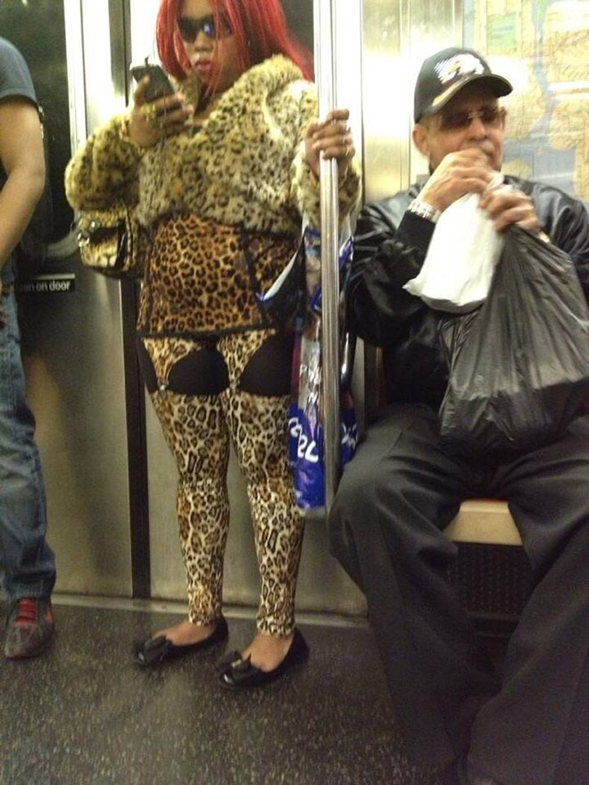 The things you see on subway...