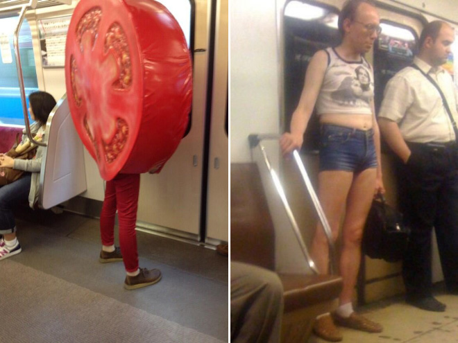 The things you see on subway...