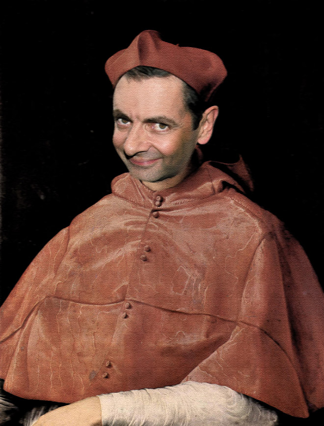 Everything is better with Mr. Bean. Even classic paintings.