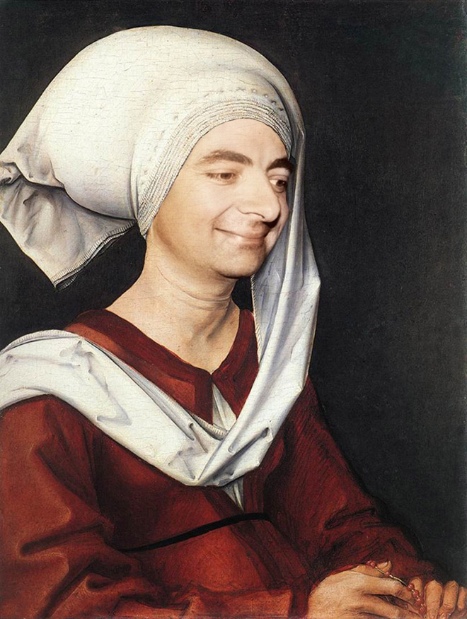 Everything is better with Mr. Bean. Even classic paintings.