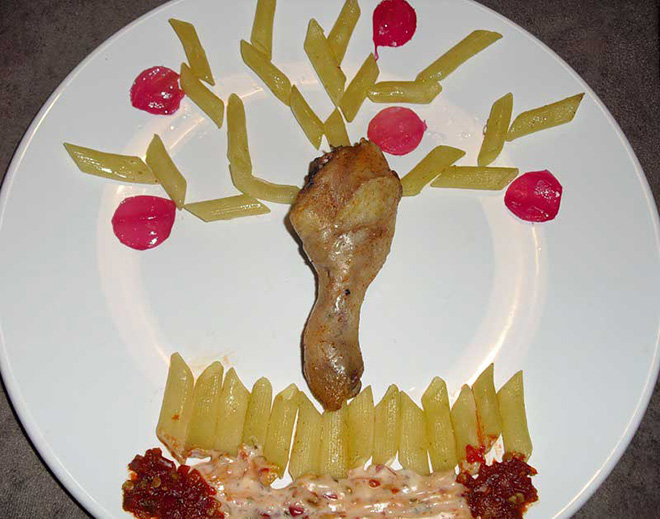 Crazy Russian food art.