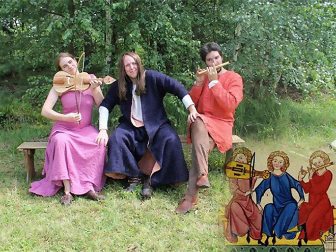 Funny medieval art recreation.