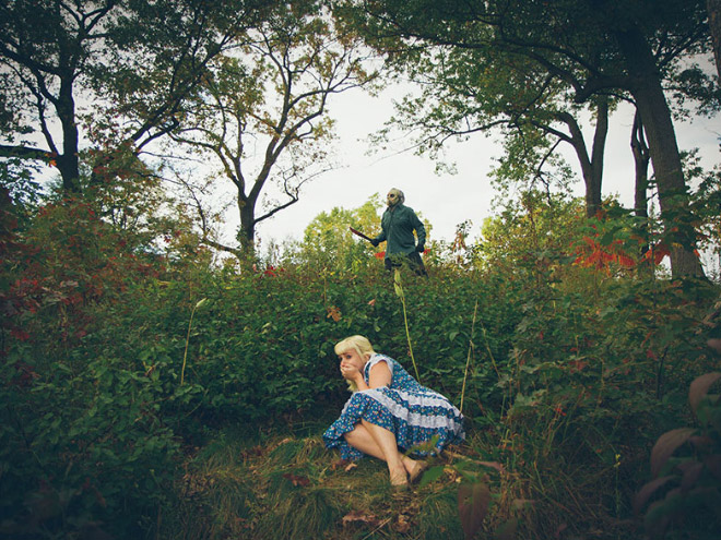 Hilariously horrifying engagement photoshoot.