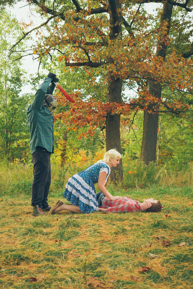 Hilariously horrifying engagement photoshoot.