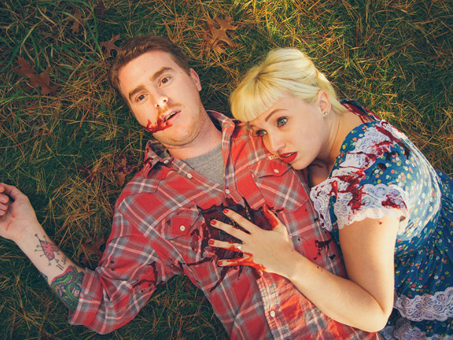 Hilariously horrifying engagement photoshoot.