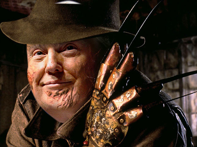 If Trump starred in a classic Hollywood horror movie...