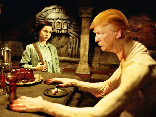 If Trump starred in a classic Hollywood horror movie...