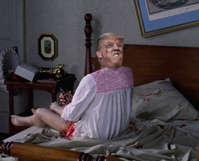 If Trump starred in a classic Hollywood horror movie...