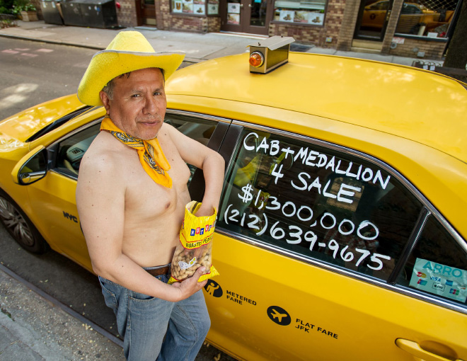 A page from NYC taxi drivers calendar.