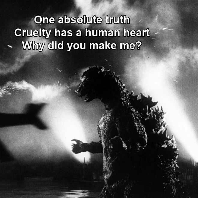 Godzilla haiku.