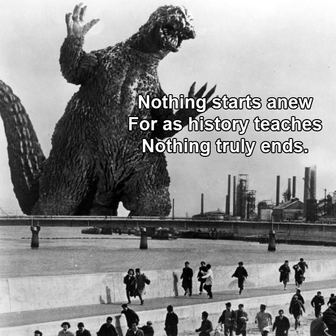 Godzilla haiku.