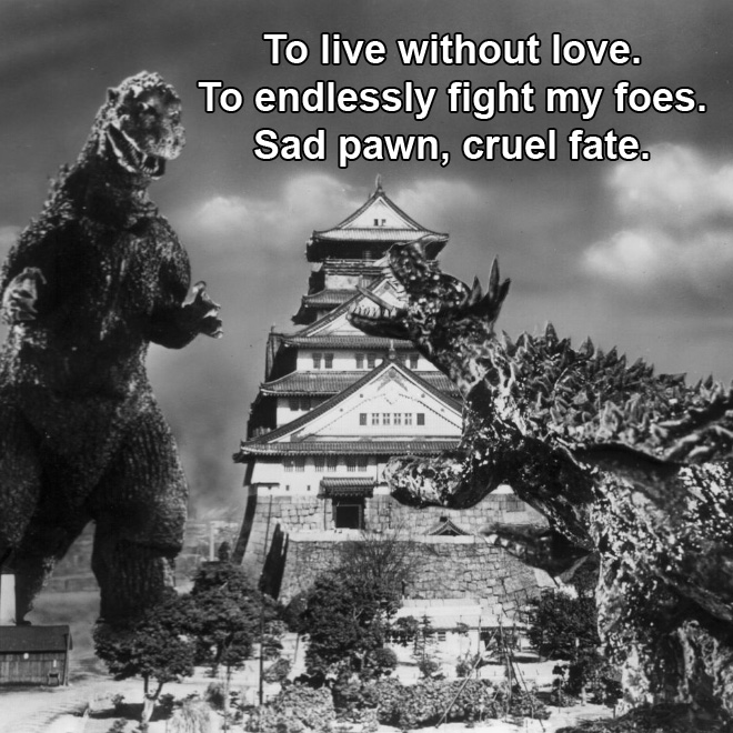 Godzilla haiku.