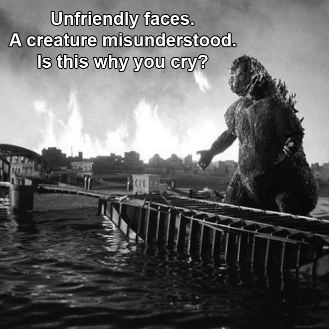 Godzilla haiku.