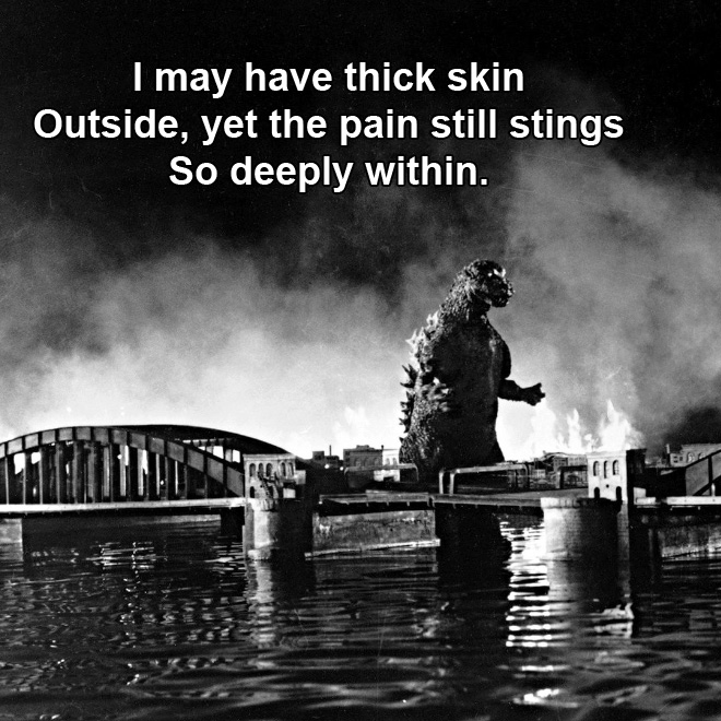 Godzilla haiku.