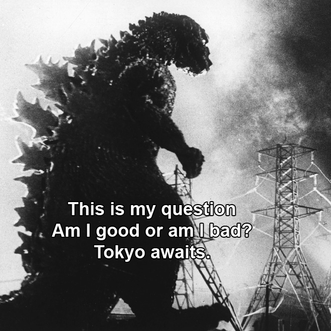 Godzilla haiku.