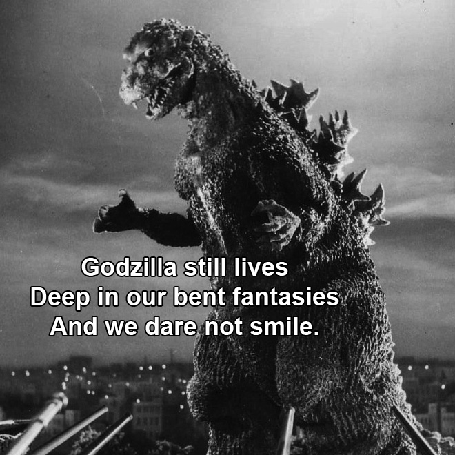 Godzilla haiku.