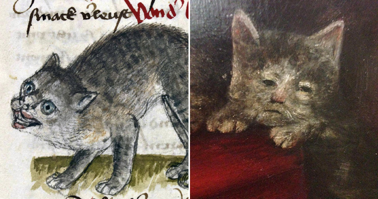 Medieval Artists Were Terrible At Drawing Cats