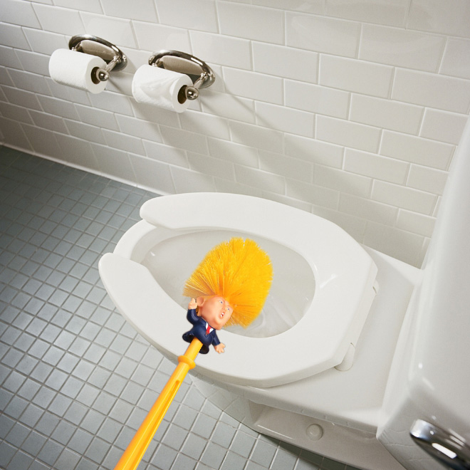 Trump toilet brush.