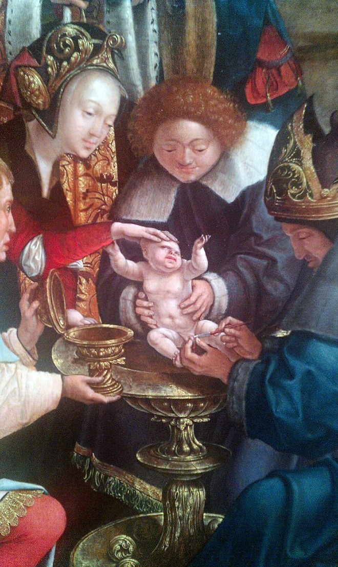 Some renaissance era artists were terrible at drawing babies.