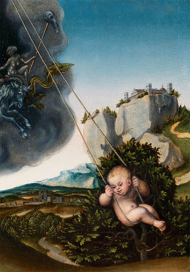 Some renaissance era artists were terrible at drawing babies.