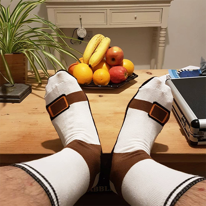 Sandal socks? Sock sandals? Why not!